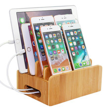 Cell Phone Charger Dock Holder For iPhone 7 8 X Bamboo Holder Desk Wood Charging Stand For Samsung Note 8 For iPad Phone Holder 2024 - buy cheap