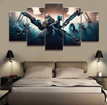 5 Panel Warframe War Armor Shooting Game Poster Canvas Printed Painting For Living Room Wall Art Decor Picture Artworks Poster 2024 - buy cheap