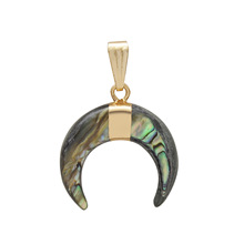 Женские лунные ожерелья Reiki, подвески из натурального камня золотого цвета с полумесяцем, 20*20 мм 2024 - купить недорого