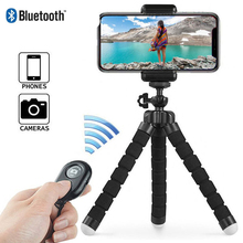 Portable Flexible Sponge Octopus Mini Tripod With Bluetooth Remote Shutter For iPhone mini Camera Tripod Phone Holder clip stand 2024 - buy cheap