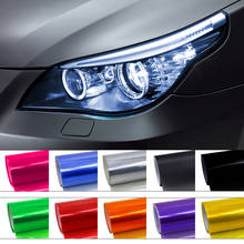 10 Colors 30cmx1m Auto Car Light Headlight Taillight Tint Vinyl Film Sticker Easy Stick Motorcycle Whole Car Decoration 2024 - buy cheap