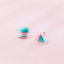 2019    Korean Fashion earings Small Asymmetric Cake Ice Cream Summer stud earrings for women  jewelry 2024 - buy cheap