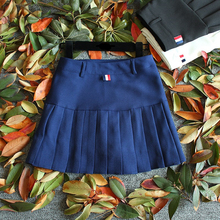 Faldas plisadas de cintura alta para mujer y niña, faldas de estilo Harajuku elegante, de línea en A, de talla grande, estilo Lolita, Marinera, uniforme escolar Preppy, 2019 2024 - compra barato