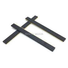 10pcs 1X40 PIN Single Row Straight Female PIN Header 2.54MM Pitch Strip Connector Socket 40P 40PIN For PCB Arduino 2024 - buy cheap