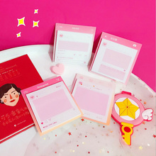 Ellen Brook 1 Pieces Lovely Pink Memo Pad Planner Sticky Notes Paper Sticker Notepad Kawaii Stationery Office School Supplies 2024 - buy cheap