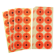 Sunnimix 250 шт бумажная цель для стрельбы, мишень, самоклеющиеся наклейки мишень для стрельбы из лука, охоты, стрельбы, оранжевого цвета 2024 - купить недорого
