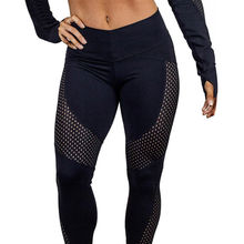 Mulheres esporte leggings de compressão elástica esporte leggings empurrar para cima de cintura alta senhora correndo calças de fitness 2024 - compre barato