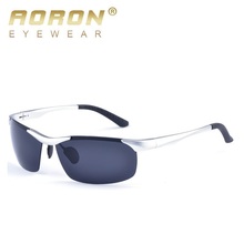 Мужские поляризованные солнцезащитные очки AORON, брендовые алюминиевые солнцезащитные очки с покрытием для вождения 2024 - купить недорого