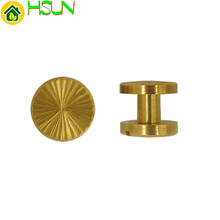 1 pc 5mm Solid Brass Gold Chicago Screw Flat Head Nail Belt Stud Rivet Strap Fastener Assembling Bolt 2024 - buy cheap