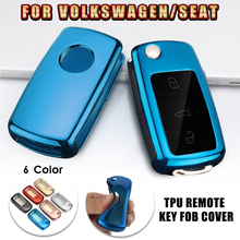 TPU Car Key Case For Volkswagen for VW Passat Golf Jetta Bora Polo Sagitar Tiguan CC Transporter Auto Key Bag Cover  Protector 2024 - buy cheap