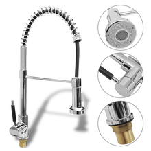 Basin Faucets Mixer Tap Spring Kitchen Faucet Pull-out Side Sprayer 360 Degree Swivel Hot Cold Water Tap Nozzle For Bathroom HWC 2024 - buy cheap