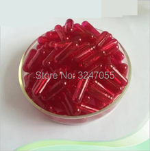 1000/5000pcs Size 0# Transparent Red Hollow Gelatin Empty Capsules, Empty Medicine Powder Refillable Separated Capsules 2024 - buy cheap