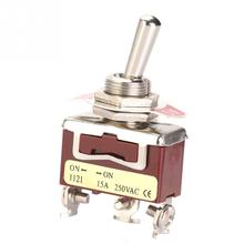 5Pcs/Lot ON-ON 2 Position SPDT Toggle Switch 12mm 3 Screw Terminal 15A 250V 3-Pin ON-ON Toggle Switch 2024 - купить недорого