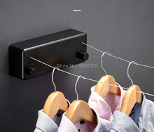 2019 Double Clotheslines Telescopic Stainless String Invisible Clothesline Retractable Clothes Dryer Hanger Hanging Clothes Line 2024 - buy cheap