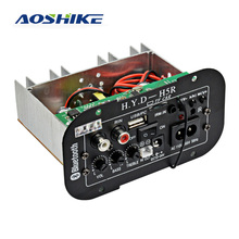 AOSHIKE сабвуфер усилитель плата автомобиля Bluetooth Встроенный аудио усилители 12 в 24 В 220 В для 5-8 дюймов колонки DIY 2024 - купить недорого