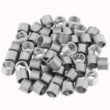 50pca/conjunto m8 rosca reparação insertstainlesssteel enrolado wirehelicoidal screwthread inserções ferramentas de reparo de rosca prendedor hardware2019 2024 - compre barato