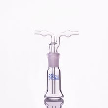 Drechsel газовая стиральная бутылка, емкость 25 мл, лабораторная стеклянная газовая стиральная бутылка, кальян 2024 - купить недорого