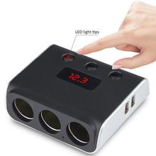 12V-24V Car Cigarette Lighter Socket Splitter Plug LED USB Charger Adapter 3.1A 120W Detection For Phone MP3 DVR Car-styling 2024 - buy cheap