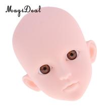 1/4 Female Doll Head Sculpt with Brown Eyes DIY Parts High Quality Plastic for BJD Doll 2024 - buy cheap