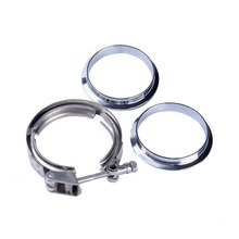 SPEEDWOW 2.5 Inch Stainless Steel V-Band Clamp Flange Kit Mild Steel Male Female Flange For Turbo Exhaust Downpipe Car Parts 2024 - buy cheap