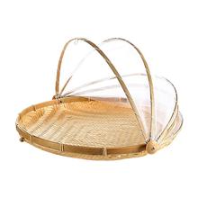 Picnic Basket Anti-mosquito Storage Basket Fruit Bread Organizer With Insect Cover Mesh Organizer Home Outdoor Table Decoration 2024 - buy cheap