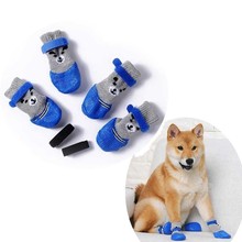 4Pcs/Set Cute Pet Socks For Dogs For Cats Doggy Chihuahua Anti-slip Socks For The Dog Rain Snow Boots Socks Breeds Poodle 2024 - buy cheap