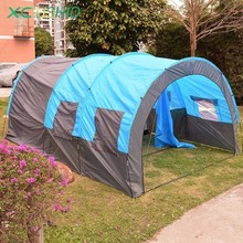 5-8 Person Big Space Camping Tent 480x310x210cm Huge Tunnel Tent House for Family Team Party Waterproof Double Layer Travel Tent 2024 - buy cheap