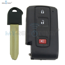 Смарт-ключ Remtekey, дистанционный брелок, чехол, 2 кнопки с паникой для Toyota Prius M0ZB31EG, сменный чехол для ключей 2004-2009 2024 - купить недорого