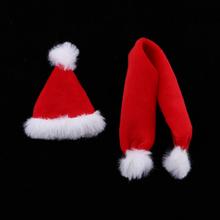 1:6 весы 12 дюймов Женская фигурка одежда пушистая Рождественская шапка + шарф 2024 - купить недорого