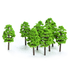 60pcs Mini Plastic Green Trees Scale Architectural Models Train Railroad Landscape Scenery Layout Garden Decoration Tree Toys 2024 - buy cheap