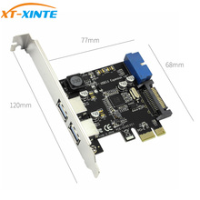 USB 3.0 PCI-E 2 Port PCI Express Expansion Card 19-Pin Power Connector for Desktops PC 2024 - buy cheap