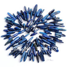 High Quality 12-18mm Natural Lapis Lazuli Stick Shape Gems Loose Beads Strand 15" DIY Jewelry Making w53 2024 - buy cheap