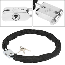 88-90cm Metal High Strength Bike Chain Lock with 3pcs Keys Anti-Theft Outdoor Bike Lock Security Reinforced Cycling Chain Lock 2024 - buy cheap