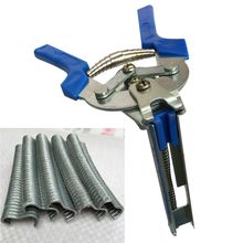 HLZS-1pc Hog Ring Plier Tool and 600pcs M Clips Chicken Mesh Cage Wire Fencing Crimping Solder Joint Welding Repair Hand Tools 2024 - buy cheap