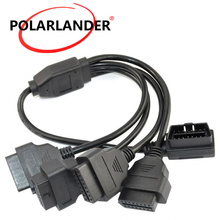 16pin Car Wire OBD 2 Diagnostic Tool Right Angle Extension Cable 50CM Connector cable 2024 - buy cheap