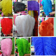 Sell high quality 50pcs / lot ostrich feather 16-18inch/40-45cm, DIY jewelry accessories /Wedding decoration choice of colors 2024 - buy cheap