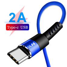 1 м Тип usb C кабель для samsung Galaxy S9 S8 примечание 9 Тип usb-C USB C 2A Быстрая зарядка кабель синхронизации данных для huawei Коврики 20 P20 Pro 2024 - купить недорого