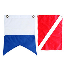 Bandera de buzo azul y rojo, señal internacional de buceo, 2 piezas, diferentes tamaños 2024 - compra barato