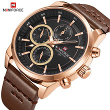 Men's New Watches NAVIFORCE Top Brand Luxury Waterproof Quartz Men Wrist Watch Fashion Leather Date Sports Watches Male Clock 2024 - buy cheap