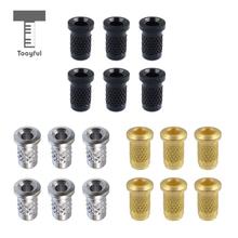 Tooyful 6 Pieces Iron Guitar Through Body String Mounting Ferrules Bushings for Electric Guitar Replacement Parts 2024 - buy cheap