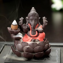 Backflow Incense Cone Censer Holder India Lord Ganesha Incense Burners B Office Desk Home Decor Ornament Teahouse 2024 - buy cheap