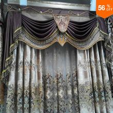 glass beads curtains tulle embroidery lace curtain luxury finished curtain tulle cortinas cortinas para sala door bead curtains 2024 - buy cheap