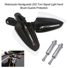 Protector de manos para motocicleta, luz LED intermitente, protección de cepillo de mano 2024 - compra barato