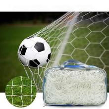 Rede de futebol masculina padrão 11, jogo de treinamento ao ar livre, rebote, polietileno, rede de gol com bolsa 2024 - compre barato