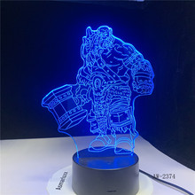 3D Illusion WOW World of Warcraft Orgrim Tribal Signs 7 Color Desk Table Night Light Lamp Kids Children Holiday Gift AW-2374 2024 - buy cheap