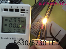 SMD теплый белый 500 шт. 3000K 0,5 Вт светодиодный чип 5730 5630 ультра яркая поверхность 50-55 лм крепление SMT бусины светодиодсветильник светоизлучающие диоды лампа 2024 - купить недорого