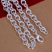 XLN100 Wholesale silver plated Necklace, Factory price 925 stamped fashion jewelry  Shrimpe Lock Thick /agxaiyea 2024 - buy cheap