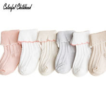 Calcetines de algodón para bebé recién nacido, medias cálidas Unisex, de 0 a 3 años, para Otoño e Invierno 2024 - compra barato