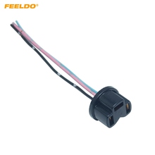 FEELDO 2Pcs Auto H4 Halogen Fog Xenon LED Light Plug Adapter Car Wiring Harness Extension H4 Light Sockect Connector #FD5956 2024 - buy cheap