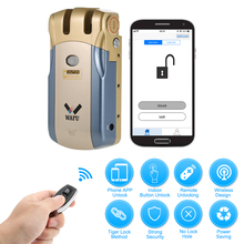 Wafu-fechadura com controle remoto sem fio, segurança, trava inteligente, sem chave, para porta inteligente, ios, android, desbloqueio por aplicativo 2024 - compre barato